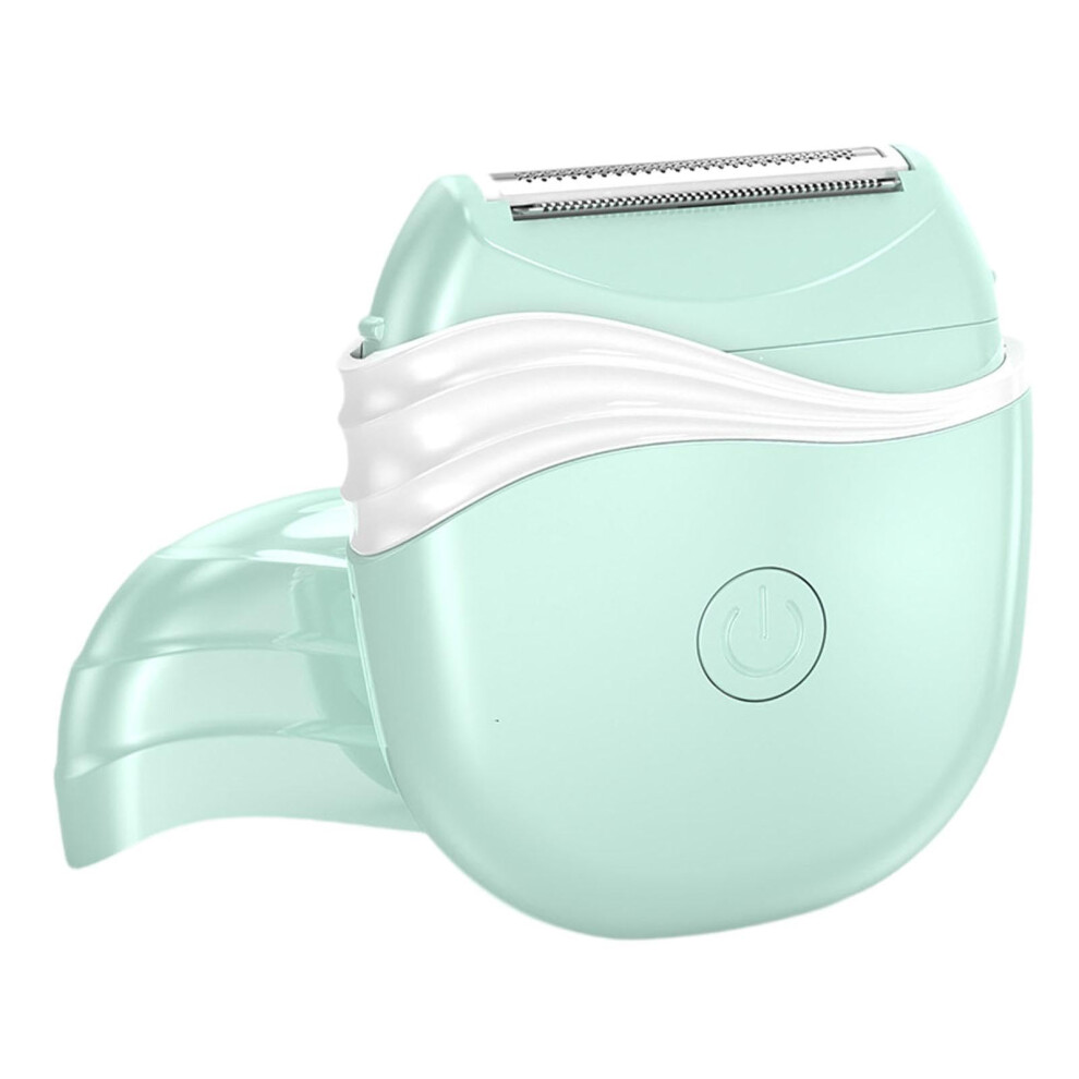 Green Hair Shaver For Women Bikini Trimmer Travel Electric Wet Dry Shaver Compact For Arms Legs And Armpits