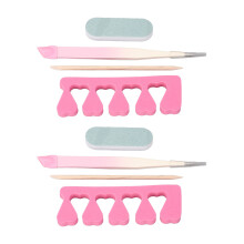 Flexible Zehenspreizer aus Schwamm, Nagelkunstzubehör, Pediküre-Werkzeuge, strapazierfähig, bequem, wiederverwendbar, herzförmiges Design, ideal