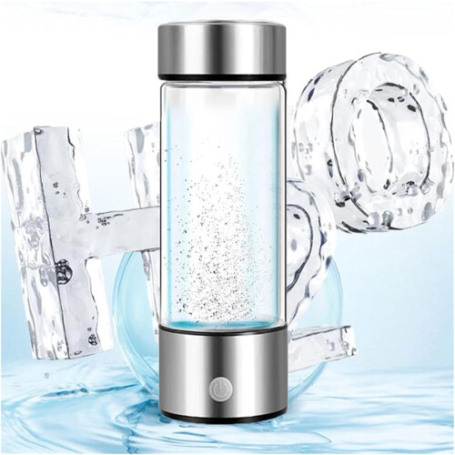 Water Filtration System HydrogenRich Water Cup 420 ml Portable Titanium Filter Ionizer Nero Model Efficiency 1