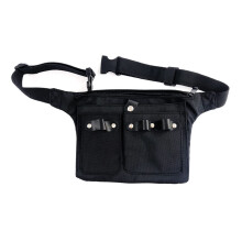 Barber Scissors Pouch with Secure Scissor Slots, Canvas Hairdressing Waist Belt Bag for Salon Stylist
