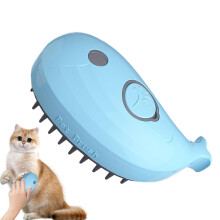 Pet Spray Hair Removal Comb, Cat Spray Brush 4in1 Cat Deshedding Brush with Water Spray Blue