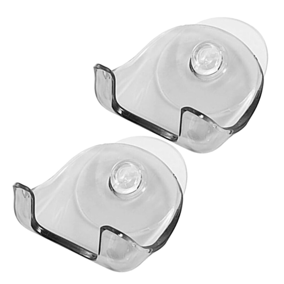 Pack of 2 Shaving Cartridge with Suction Cup Razor Holder, Cleaning Brush, Car Cup Frame, Stainless Steel