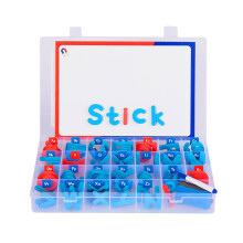 Magnetic Letters Kit with DoubleSided Magnet Board, Learning Toy (208 Pieces)