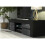 TV Unit 130cm Loom - Black with Gloss Doors 3