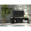 TV Unit 130cm Loom - Black with Gloss Doors 6