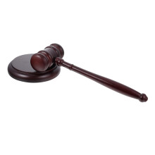 Judge Gavel With Hardwood Hammer And Sound Block, Lightweight Court Hammer For Hand Training