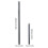 Adjustable Length Camera Extension Rod, Aluminum 3/8"-210mm 4