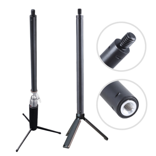 Adjustable Length Camera Extension Rod, Aluminum 3/8"-210mm 2