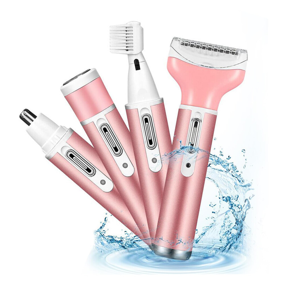 Ladies' Hair Removal  Lady Razors Electric Hair Trimmer, 4in1, Electric Shaver for Women, for Nose, Underarms, Legs, Face, and Arms