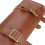 Motorcycle Tool Bag  Leather For Bicycle Fork Saddlebags, Handlebar Front Mount, Tail Rack Pouch With Straps, Brown 2