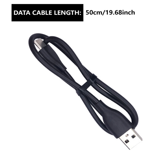 Câble de chargement de chargeur USB C de remplacement pour-Noir 2