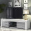 TV Unit 130cm Loom - White & Grey Gloss Doors 1