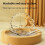Hamster exercise wheels, silent spinner, running wheel for small pets (24 cm) 4