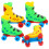 2 Pairs Finger Skateboard Realistic Roller Skates for Table Games, Training 1