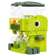 Small Water Dispenser Toy for Kids Simulation Dinosaur Shape Cute Drinking Fountain Toy for Dollhouse Furniture (Green)