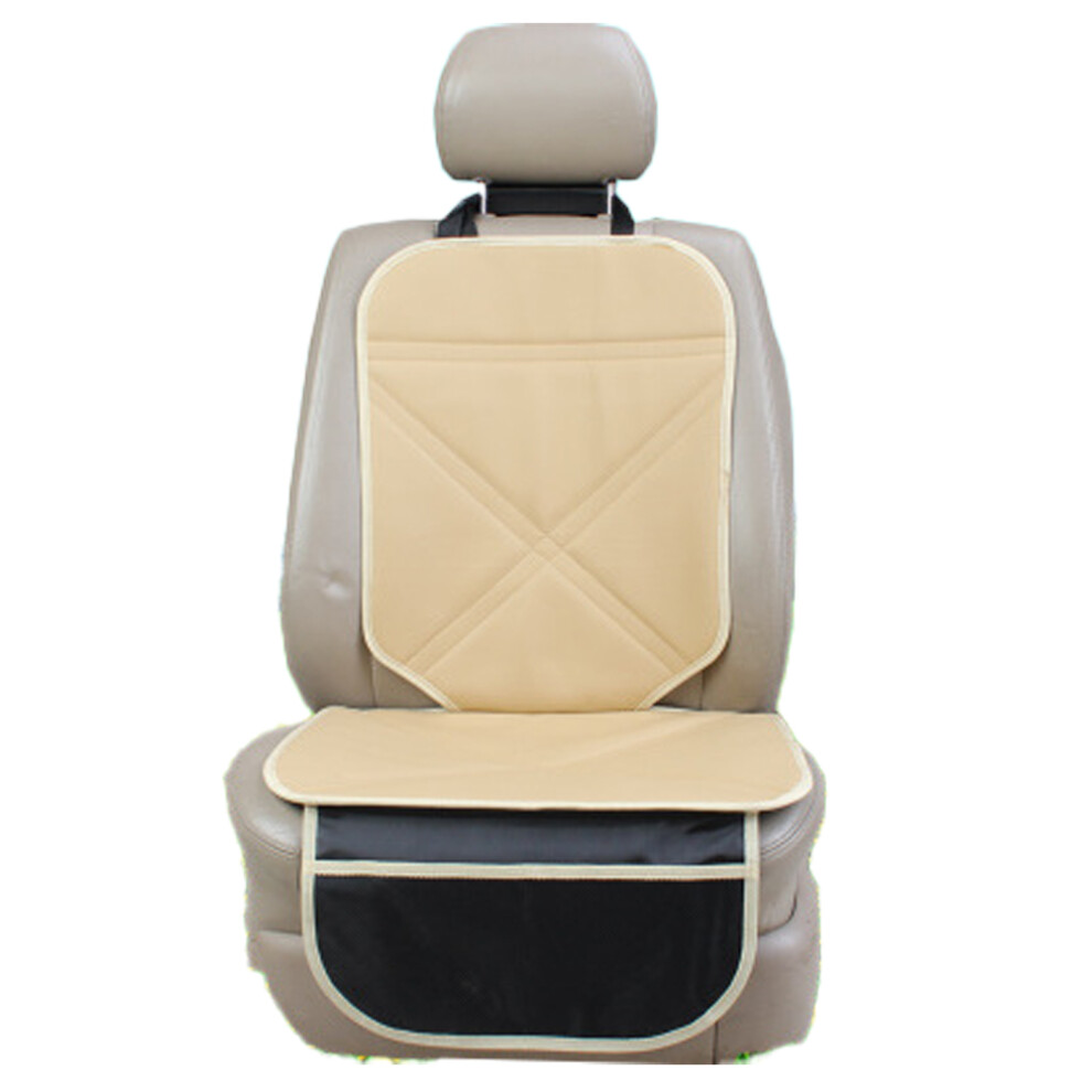 Car Seat Protector For Leather Seats, Waterproof, With Extra Storage Pockets Durable And Long-Lasting Protects Against Spills Scuffs, Modern Style 9190834895116