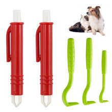 Tick Remover Tool for Dogs Painlessly Tick Remover for Humans and Cats Pets, 3 Tick Hooks and 2 Tick Tweezers