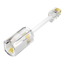 RJ9 4P4C Telephone Cord Detangler, AntiWinding Device, White, Phone Line Accessory