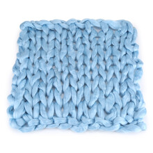 Handmade Knitted Blanket for Bed Sofa, Warm Knitted Blanket Chunky Knitting Throws for Cuddling Up, Soft Wool Cozy Soft Blanket for Home Decor, All Se