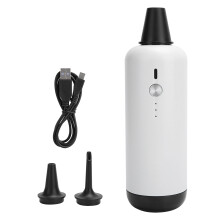 Kompakt campinglampe integreret genopladelig multifunktionsluftpumpe, alsidig elektrisk luftpumpe med tre adaptere til oppustelige senge yogabolde