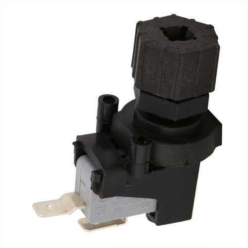 Interruptor de pressão de ar diferencial ajustável, microinterruptor de pressão com opções de instalação embutida e externa, interruptor 1