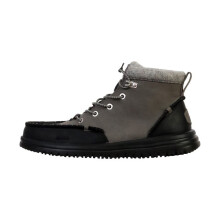 Mocassim Montante com Laços Hey Dude Bradley Classic Tumbled - Granite-Gris/Multi