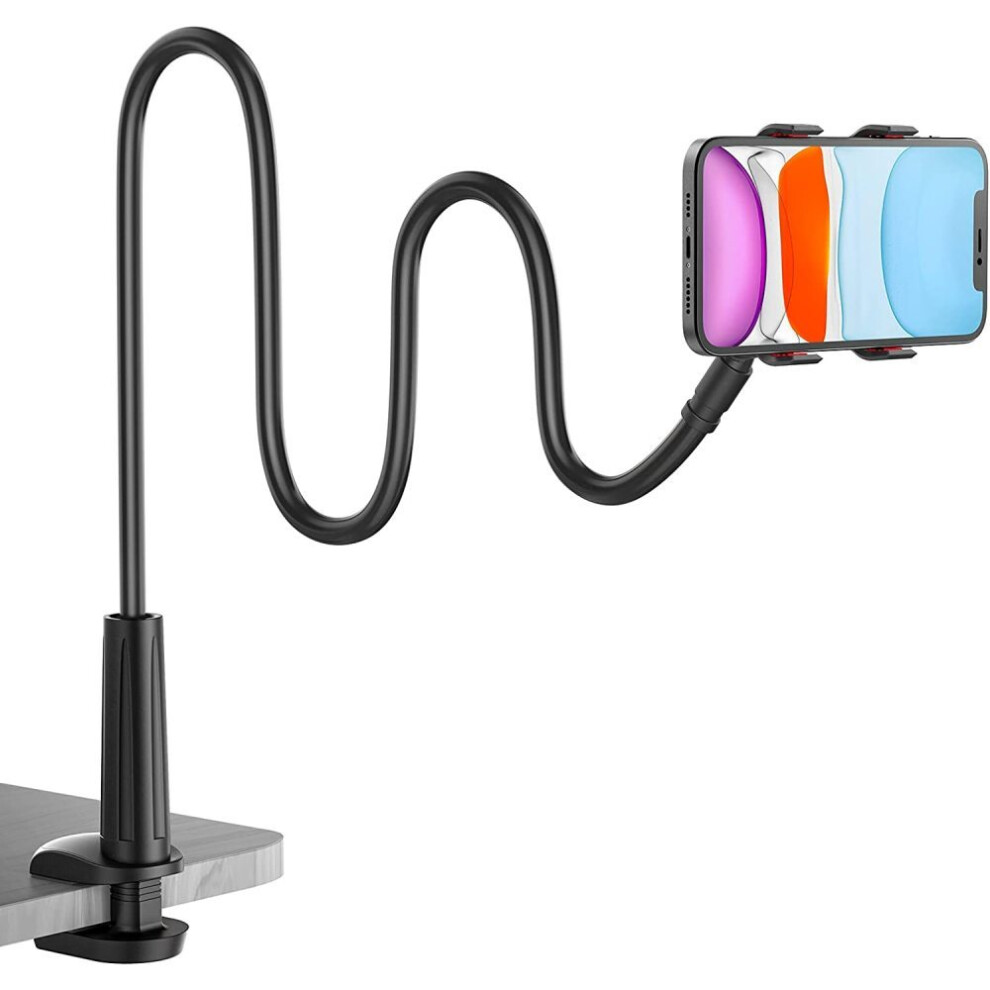 Gooseneck Clip Phone Stand, Secure Clamp And Stable Base For Flexible And Durable Universal Devices, Shockproof Protection, Anti-Slip Design 9190834906317