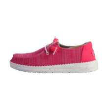 Hey Dude Wendy Sport Mesh F Loafer com cadarço - Rosa