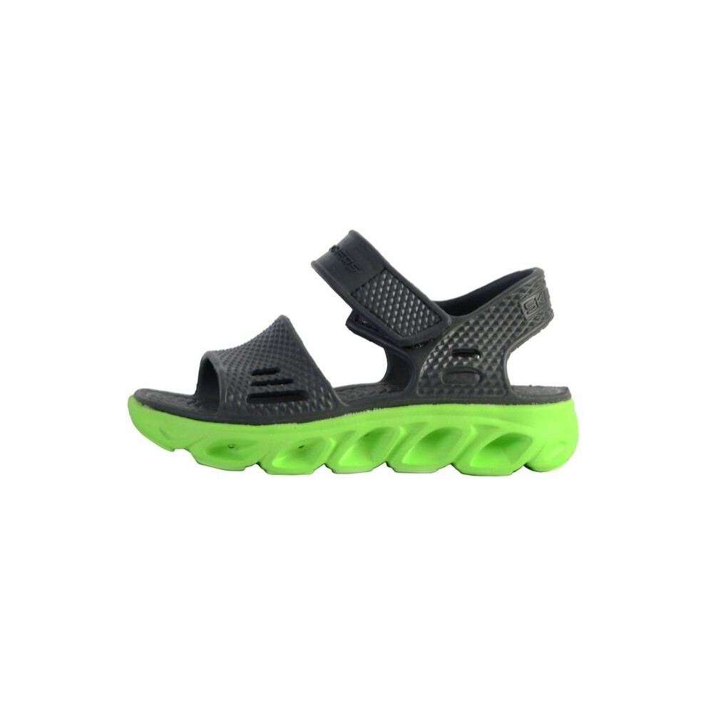 Sandali Con Velcro Skechers Solzo - Carbone/Limone Verde-image