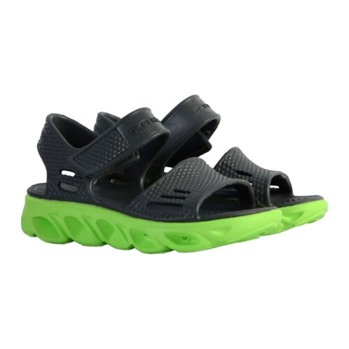 Skechers Sandália com Velcro Skechers Solzo - Carvão/Lima 2