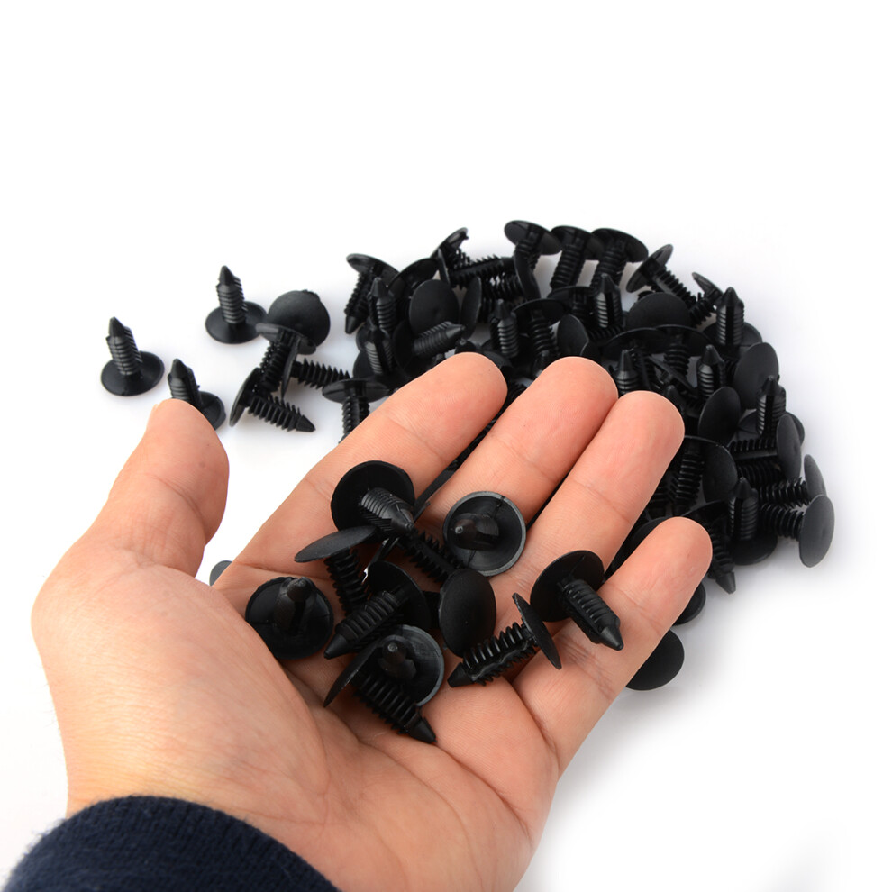 Easy Install Push Type Retainer Kit Auto Push Pin Rivets Clamp Design Uni Application Replacement Clips High-Quality Heavy-Duty Mat Dur Nylon 9190834473536