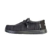 Hey Dude Wally Stretch Sox Mocassim com cadarço - Preto Preto