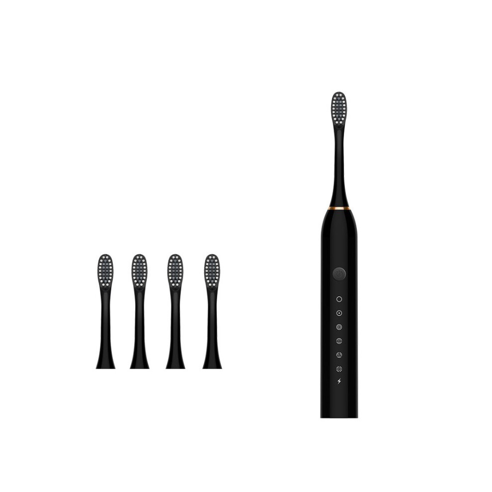 Rechargeable Electric Toothbrush, Sonic Electric Toothbrush for Adults, Ultrasonic, Automatic Timer, 6 Brushing Modes, USB Fast Charging, 42000 VPM Hi