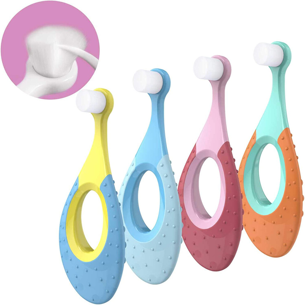 Safe And Sturdy Baby Toothbrush, Dentist Recommended Oral Care For Healthy Routines, Ergonomic Handle, 10,000 Super Soft Micro Flex Bristles, Bpa Free