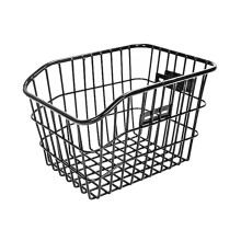 Rear Bike Basket Waterproof Metal Wire Large Capacity Compatible With Most Rear Bike Racks