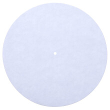 Tapis de lecteur de disques pour platines vinyles, pour-Blanc