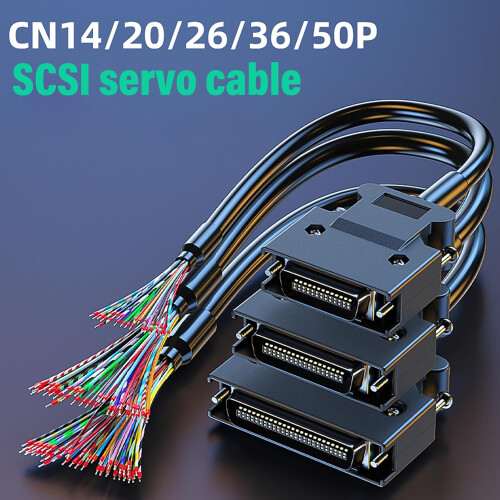 SCSI Data Cable CN26P 2m 28AWG Speed Transfer with Secure Push/Screw Lock for Scanners 1