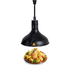 Food Warmer Lamp 290mm with 250W Bulb, Retractable Heat Lamp for Restaurant, Kitchen, Home and Cafeteria Use