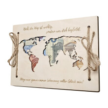 World Map Money Box Money Packing Tool Clip Money Packaging for Crafts Wallet Clip Made with World Map Pattern for Money, Cash, Card, Credit Card