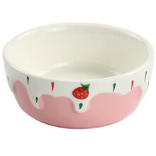 Guinea Pig Food Bowl Ceramic 3.5x1.4 Inch NonSlip Cartoon Pattern Small Pet Bowl For Guinea Pigs Rabbits Gerbils