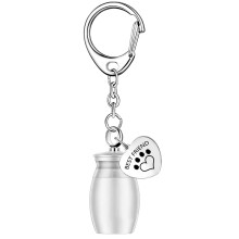 Small Cremation Urn For Pet Ashes Pet Memorial Ashes Holder Key Chain Keepsake Urn Keychain For Dog Cat Pets