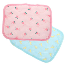 Pack of 2 Small Animal Cooling Pad for Hamsters Rabbit Mat Large Fabric