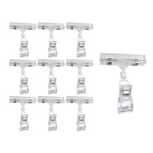 Rotating Sign Holder Set, Tag Holder, Clip for Supermarkets, Offices