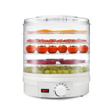 5 Tier Food Dehydrator, 350W, 360 Hot Air Circulation, Adjustable Temperature 3570C for Drying Fruit, Jerky, Meat, Veggies and Pet , White