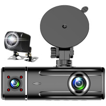 Enregistreurs vidéo avec fonction WiFi et écran-Triple caméra 2K