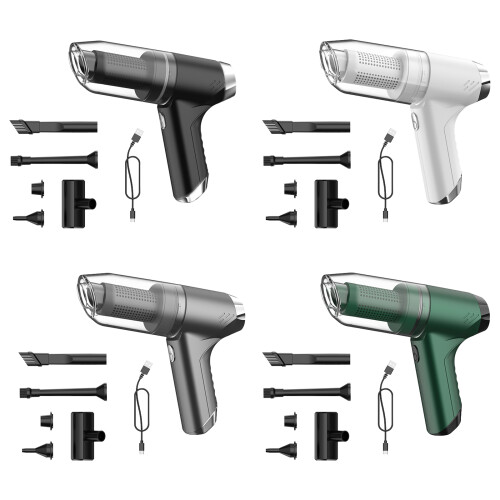 Draagbare autostofzuiger Handheld High Power-Geborsteld wit 1