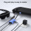 4K60Hz Voedingsadaptersnoer Type C-HDMI naar TYPE C 5