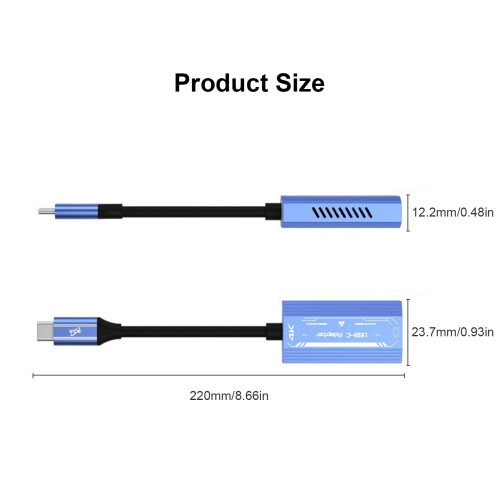 4K60Hz Voedingsadaptersnoer Type C-HDMI naar TYPE C 1