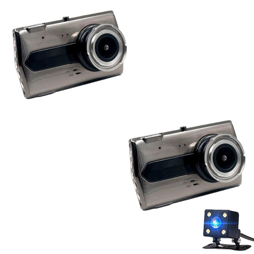 Dashcam de voiture avec écran enregistreur de-Double caméra 1