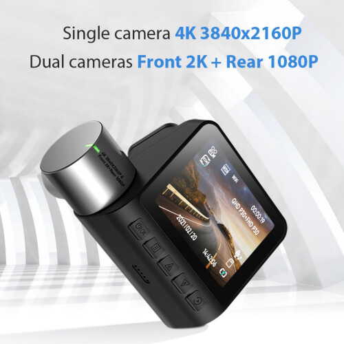 Dashcam haute résolution 4K/2K pour véhicules,-une seule caméra 2